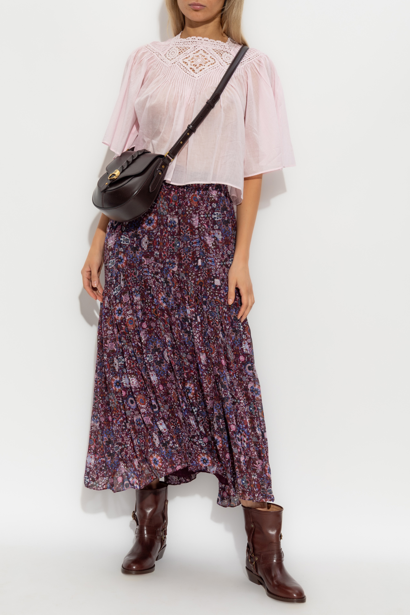 スカート Marant Etoile Brigitte Viscose Skirt Purple Skirt `Brigitte` Marant Etoile - Vitkac Italy